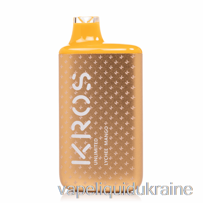 Vape Liquid Ukraine KROS Unlimited 6000 Disposable Lychee Mango